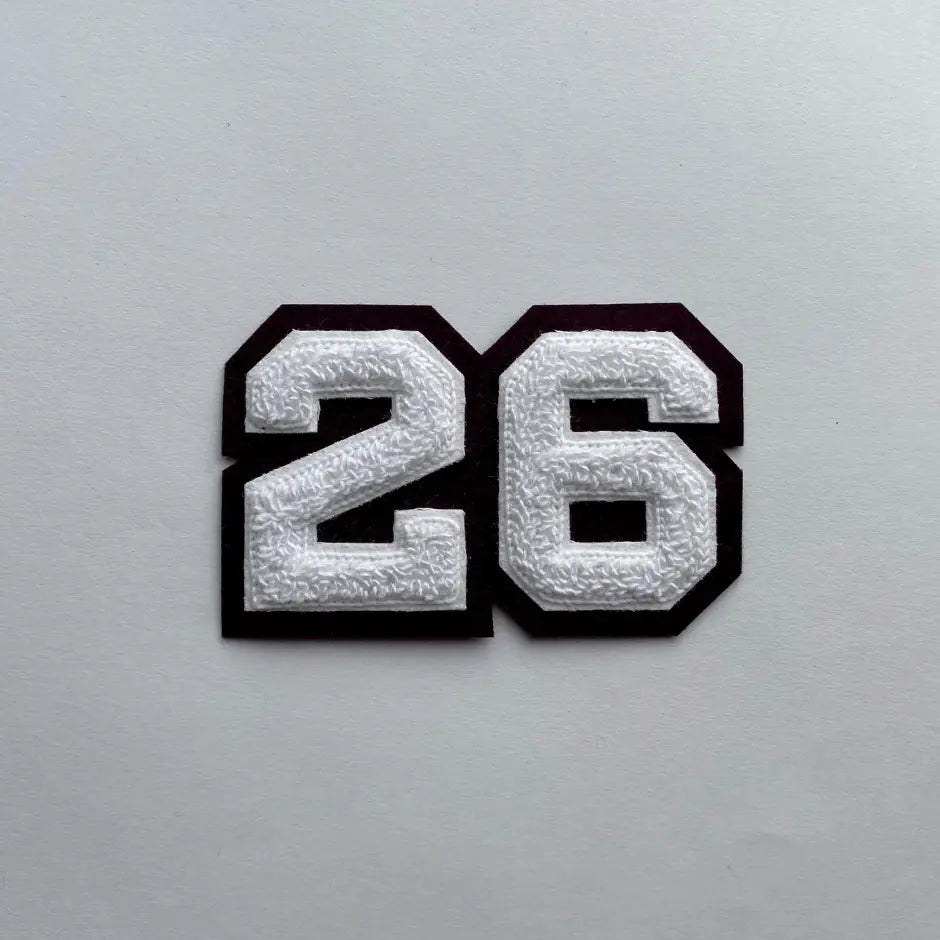 chenille numeral 26