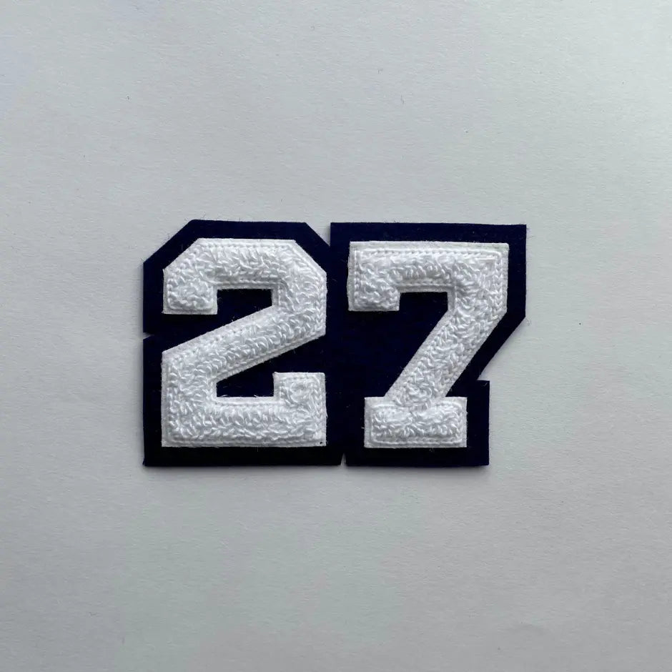 chenille numeral 27